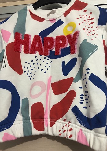 Renkli Baskılı Çocuk Sweatshirt - Görsel 2