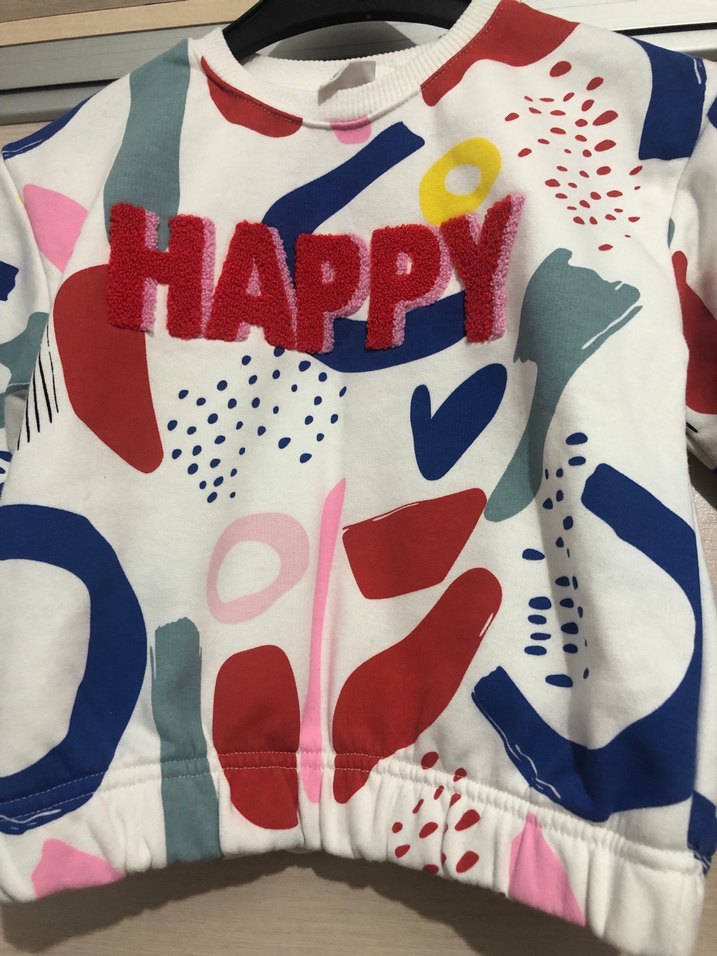 Renkli Baskılı Çocuk Sweatshirt - Görsel 2