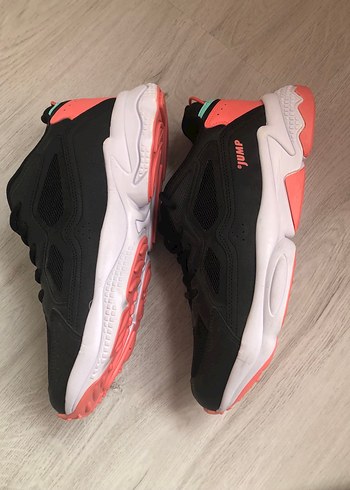 Siyah Bağcıklı Kadın-erkek Spor Ayakkabı - Görsel 4