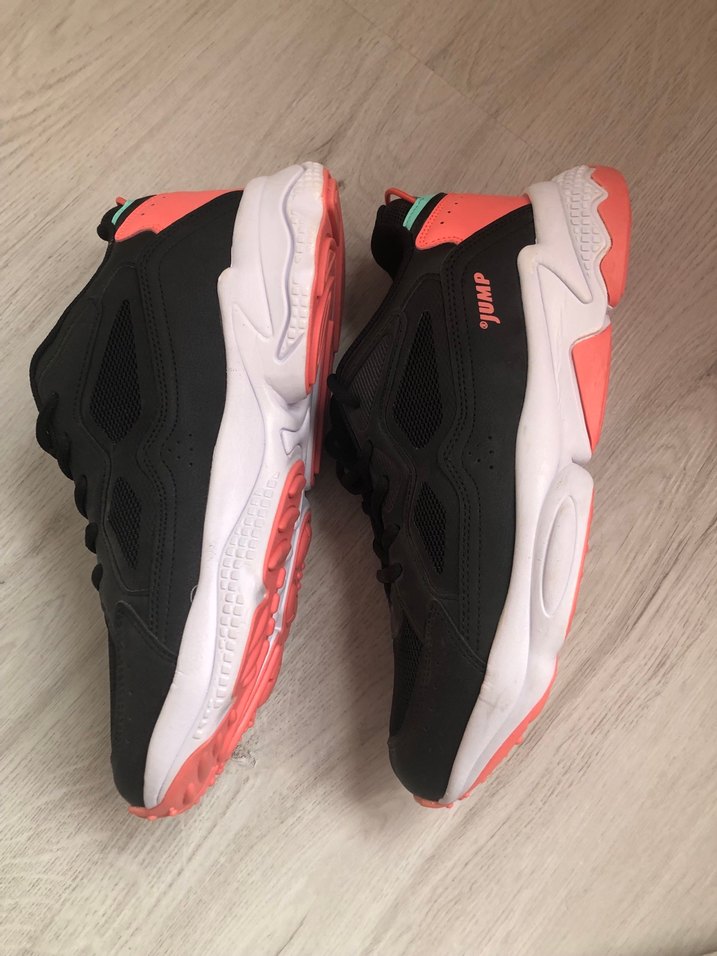 Siyah Bağcıklı Kadın-erkek Spor Ayakkabı - Görsel 4