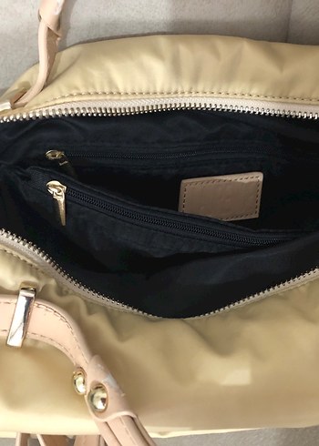 Bej Kadın Fermuarlı Günlük Çanta - Görsel 5