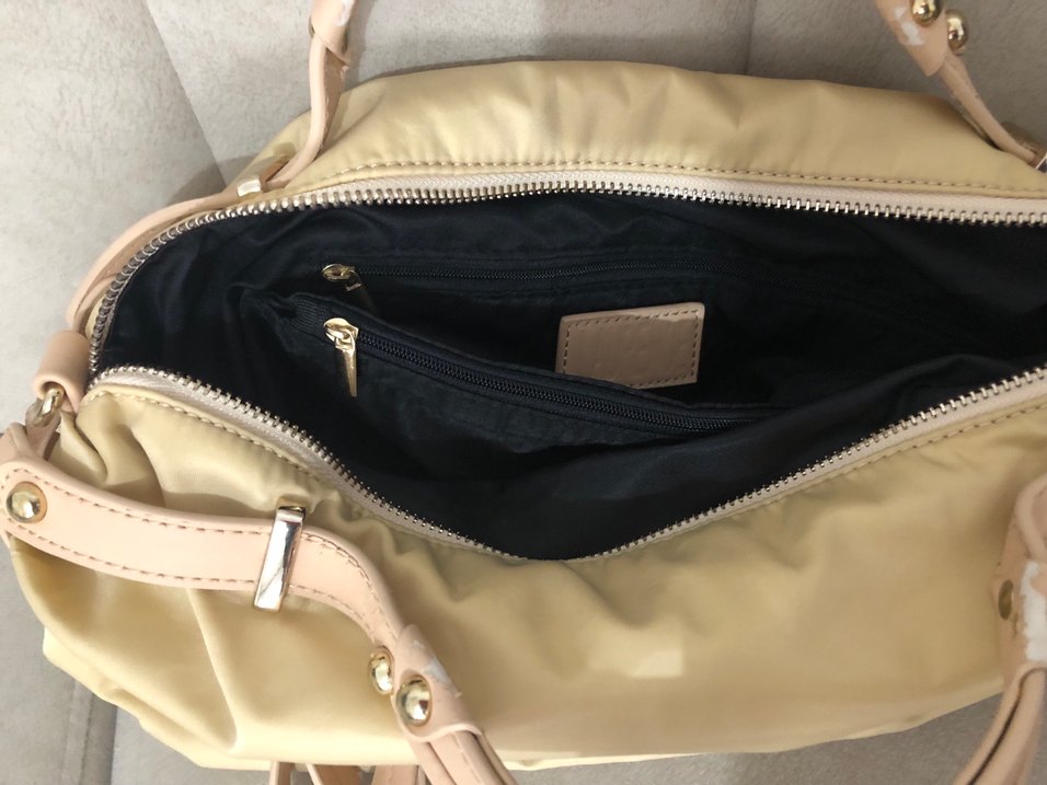 Bej Kadın Fermuarlı Günlük Çanta - Görsel 5