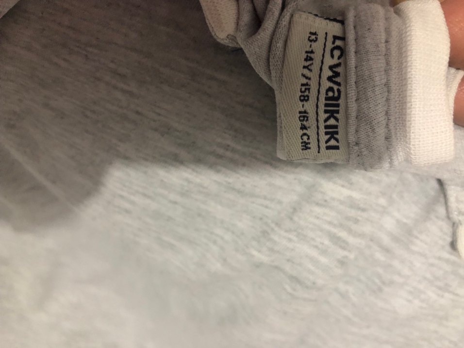 Gri Pamuklu Düğmeli Erkek Tişört - Görsel 3