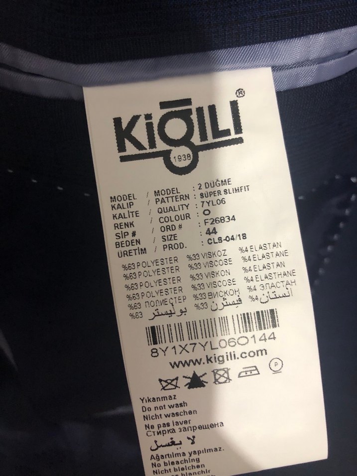 Kığılı Erkek Lacivert Düğmeli Takım Elbise - Görsel 5