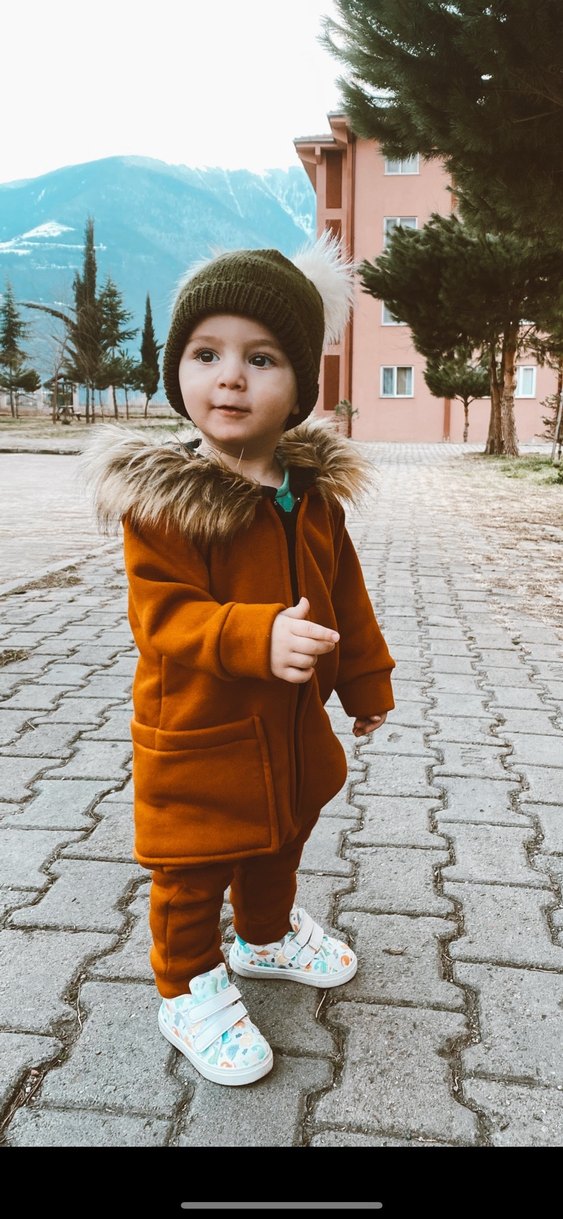 Kahverengi tulum mont - Görsel 2