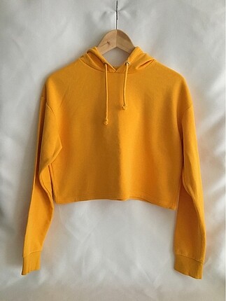 Turuncu Crop Sweatshirt