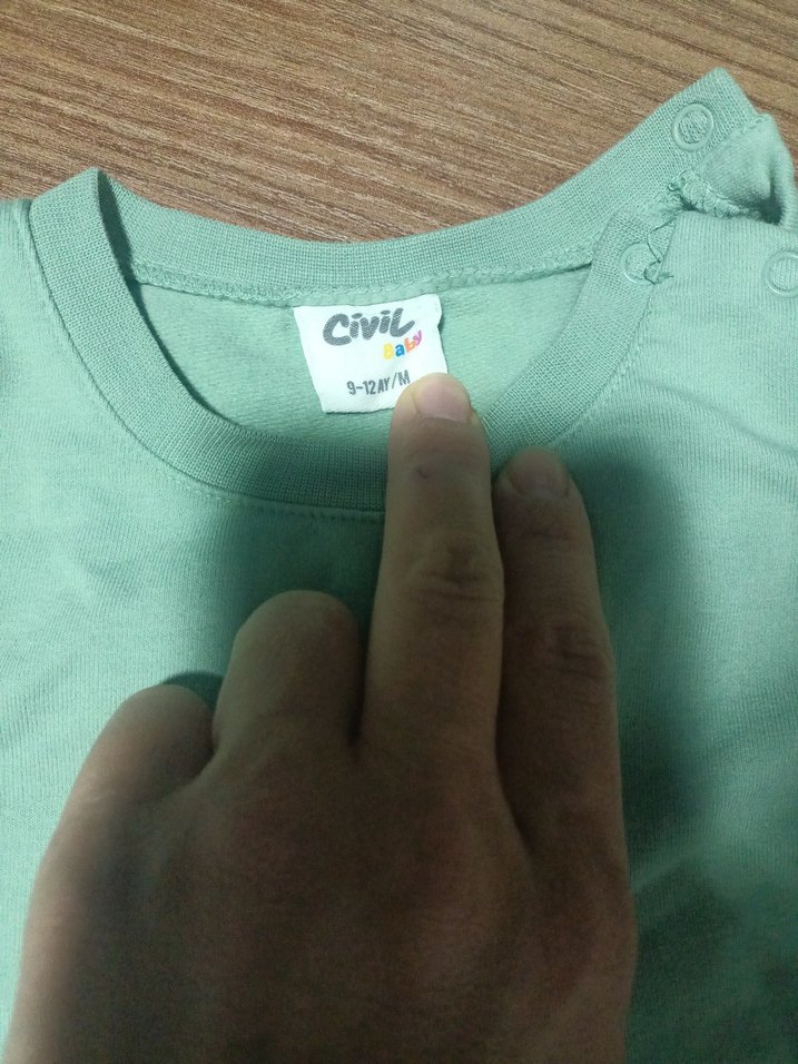 Yeşil Pamuklu Bebek Erkek Takımı - Görsel 2