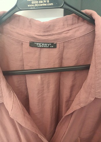 s Beden bordo Renk oversize j Düğmeli tril tril Kadın Gömlek