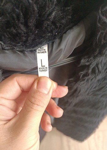 Kürk Detaylı Siyah Süet Uzun Kadın Yelek - Görsel 7