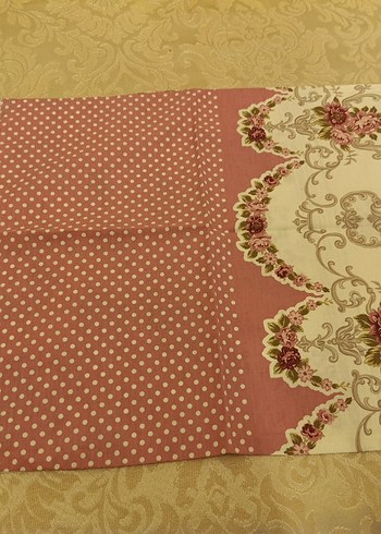 Bordo nakışlı pastel renkli nevresim takımı - Görsel 9