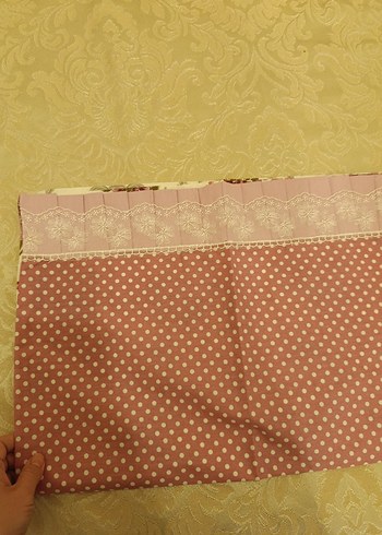 Bordo nakışlı pastel renkli nevresim takımı - Görsel 6