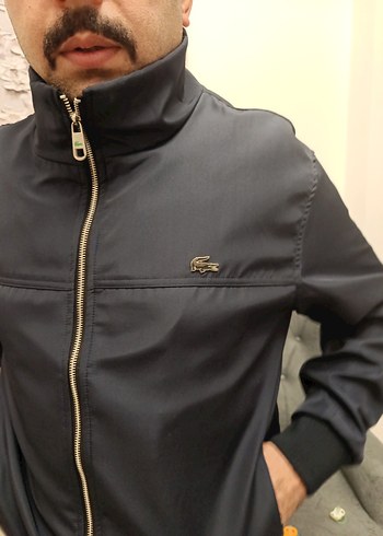 lacoste erkek Lacivert Fermuarlı mont - Görsel 2