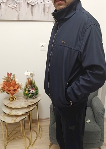 lacoste erkek Lacivert Fermuarlı mont - Görsel 5