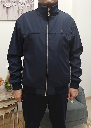 lacoste erkek Lacivert Fermuarlı mont - Görsel 6