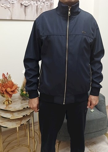 lacoste erkek Lacivert Fermuarlı mont - Görsel 7