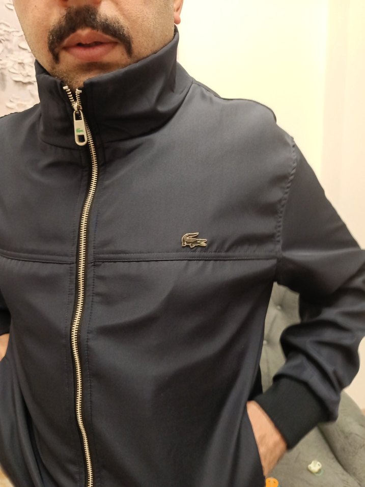 lacoste erkek Lacivert Fermuarlı mont - Görsel 2