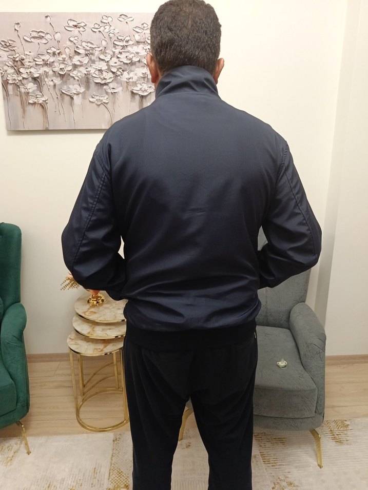 lacoste erkek Lacivert Fermuarlı mont - Görsel 3