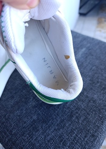 Beyaz Yeşil Platform Spor Ayakkabı - Görsel 4