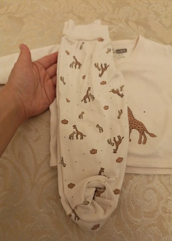 Uzun Kollu, Örme, Baskılı Erkek Bebek Takımı - Görsel 3