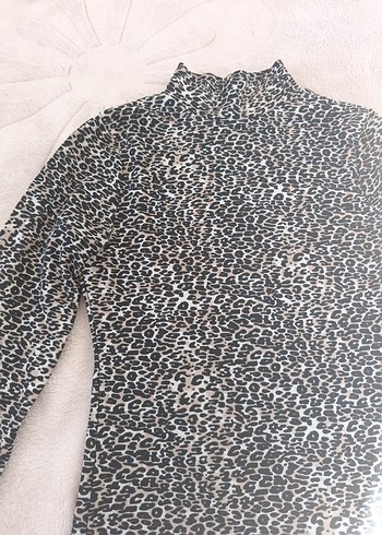 Kadın Gri Boğazlı Triko Kazak - Görsel 6