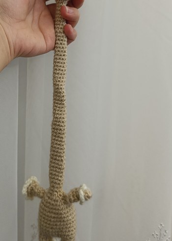 Bej Örme Uzun Boyunlu Peluş Oyuncak - Görsel 2