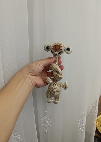 Bej Örme Uzun Boyunlu Peluş Oyuncak - Görsel 7