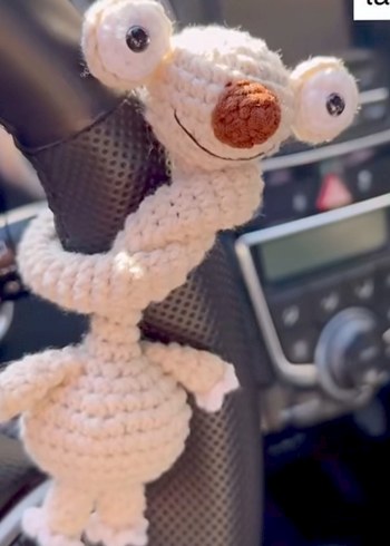 Bej Örme Uzun Boyunlu Peluş Oyuncak - Görsel 3