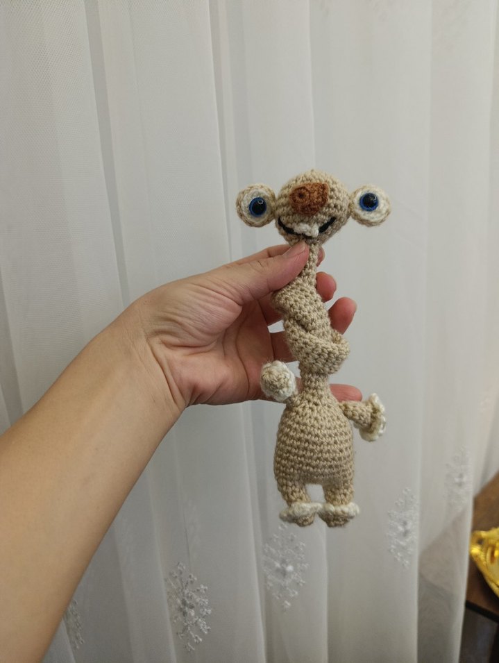 Bej Örme Uzun Boyunlu Peluş Oyuncak - Görsel 5