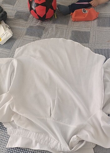 s Beden beyaz Renk Oversize gomlek