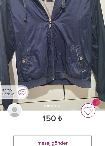 l Beden gri Renk Yağmurluk