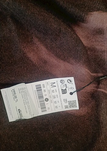 Kadın Drapeli Uzun Kahverengi Batik Elbise - Görsel 4