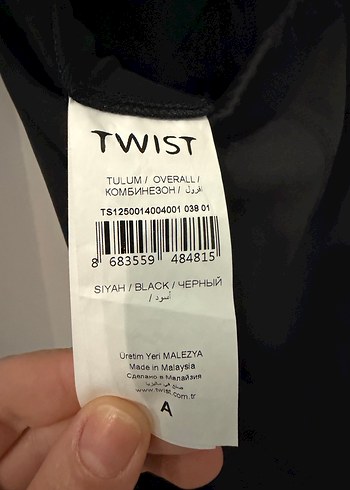 Siyah Kadın Kısa Tulum, V Yaka, Kısa Kollu - Görsel 5