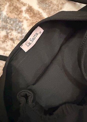 Siyah Uzun İnce Askılı Gotik Elbise - Görsel 3