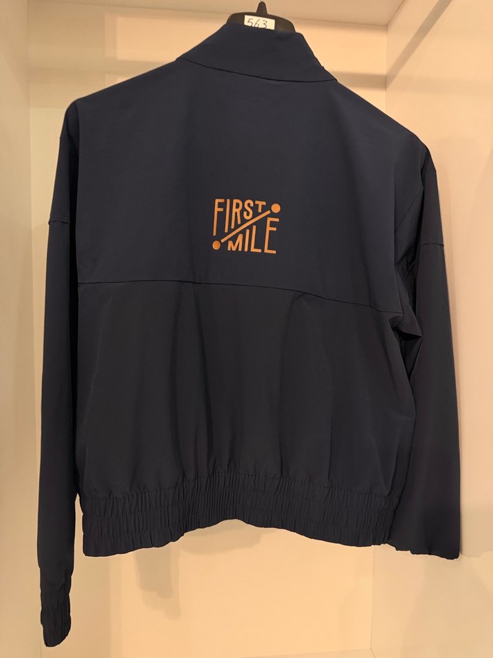 Mavi Fermuarlı Kadın Spor Ceket - Görsel 4