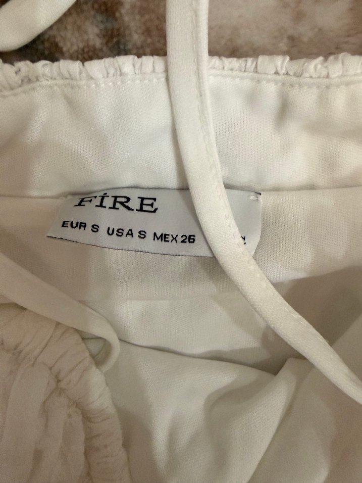 Dantel Detaylı Beyaz Midi Elbise - Görsel 2