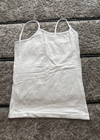 Diğer Minimal Beyaz İnce Askili Atlet