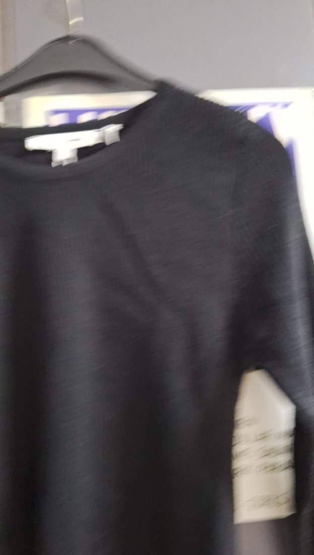 Siyah Kadın Triko Bisiklet Yaka Kazak - Görsel 2