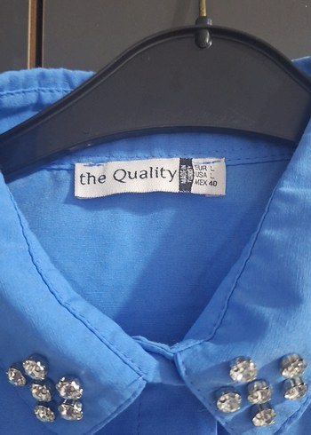 Düğmeli Mavi Denim Mini Gömlek - Görsel 3