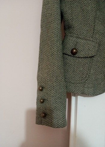 Zara zara haki yeşili vintage ceket