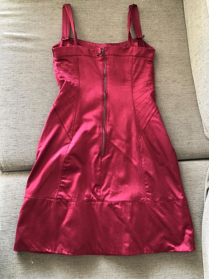 Mango Bordo Mini Elbise - Görsel 2