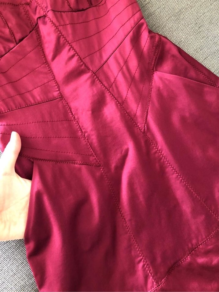 Mango Bordo Mini Elbise - Görsel 3