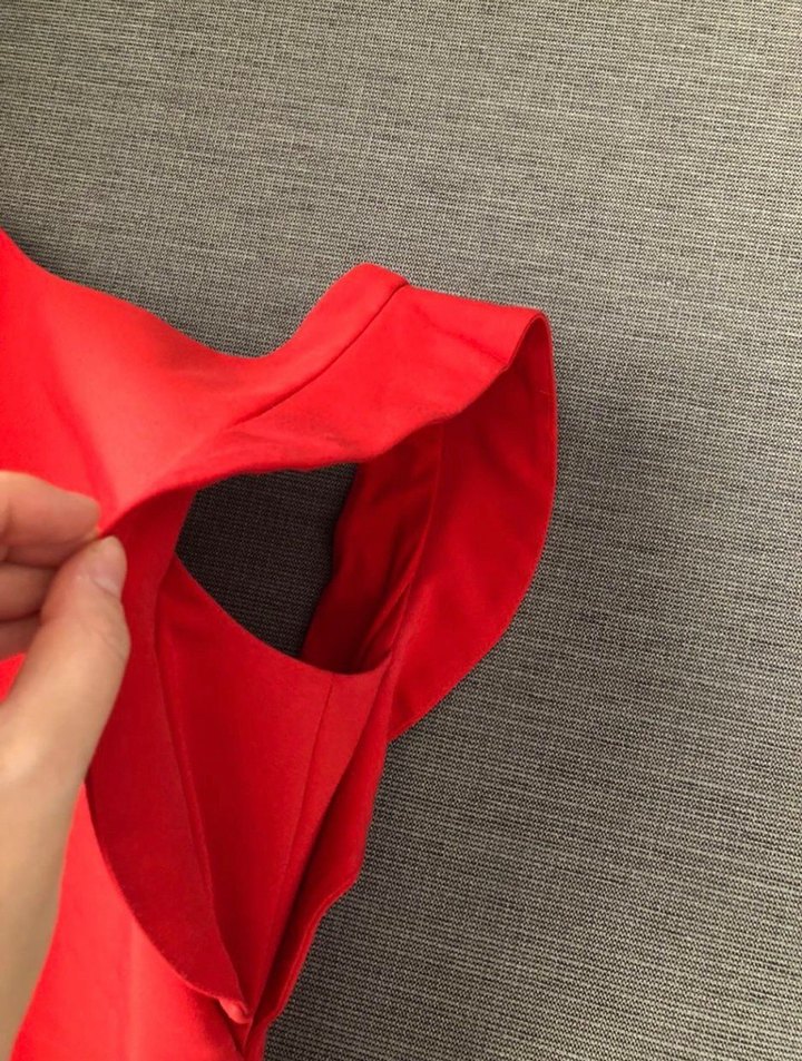 Zara Kırmızı Mini Elbise - Görsel 3