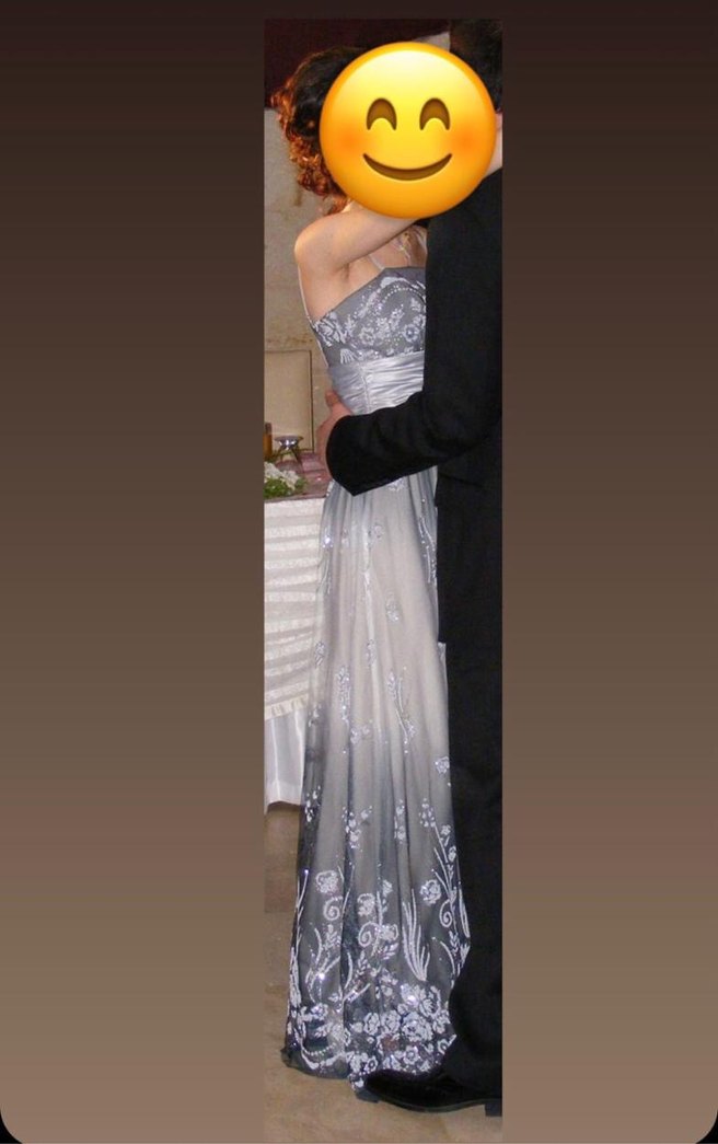 Gri Abiye Elbise - Görsel 2