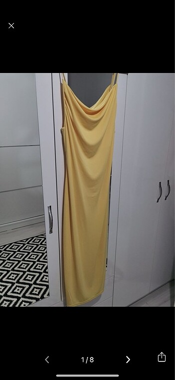 ZARA SARI ELBİSE