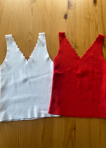 V Yaka Kolsuz İnce Triko Kadın Atlet - Görsel 2