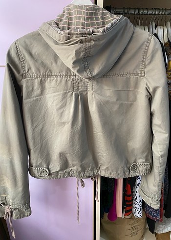 Bershka Kadın Keten Mont, Rahat Kesim - Görsel 2