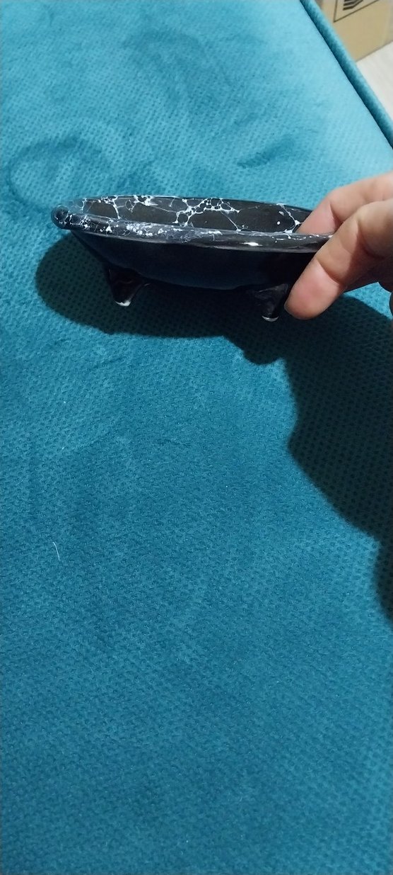 Siyah Mermer Desenli sabunluk - Görsel 5