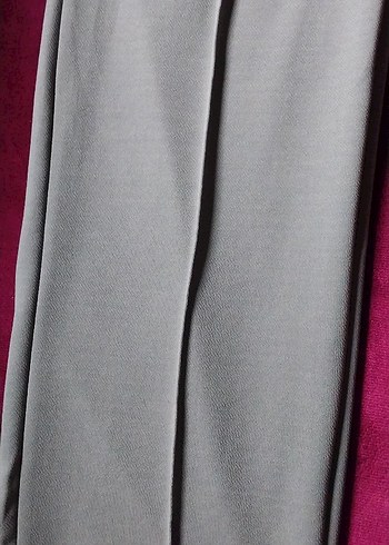 Gri Kadın Kumaş Pantolon Pilili Regular Fit - Görsel 7