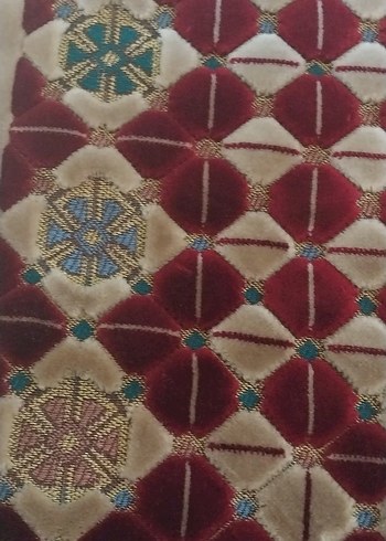 Bordo İşlemeli Klasik seccade - Görsel 2