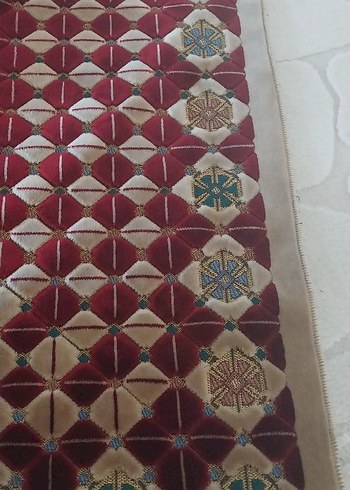 Bordo İşlemeli Klasik seccade - Görsel 3